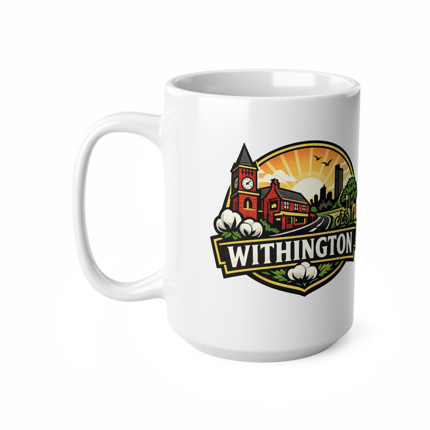 Withington Manchester Ceramic Coffee Cups, 11oz, 15oz