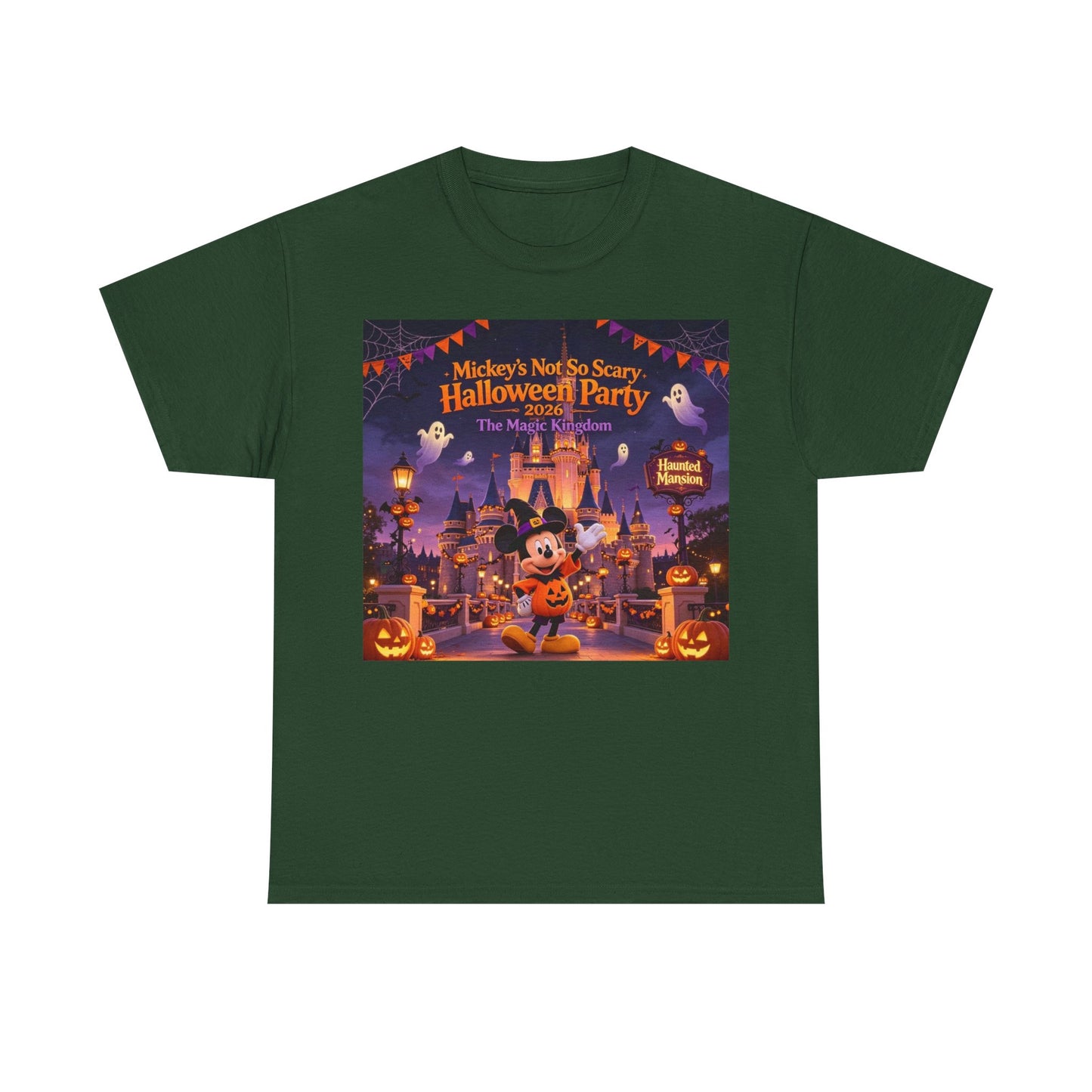Halloween Mickey T-Shirt — "Not So Scary Halloween Party" Castle Graphic Tee