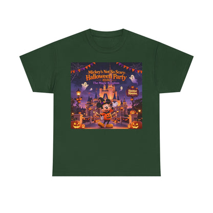Halloween Mickey T-Shirt — "Not So Scary Halloween Party" Castle Graphic Tee