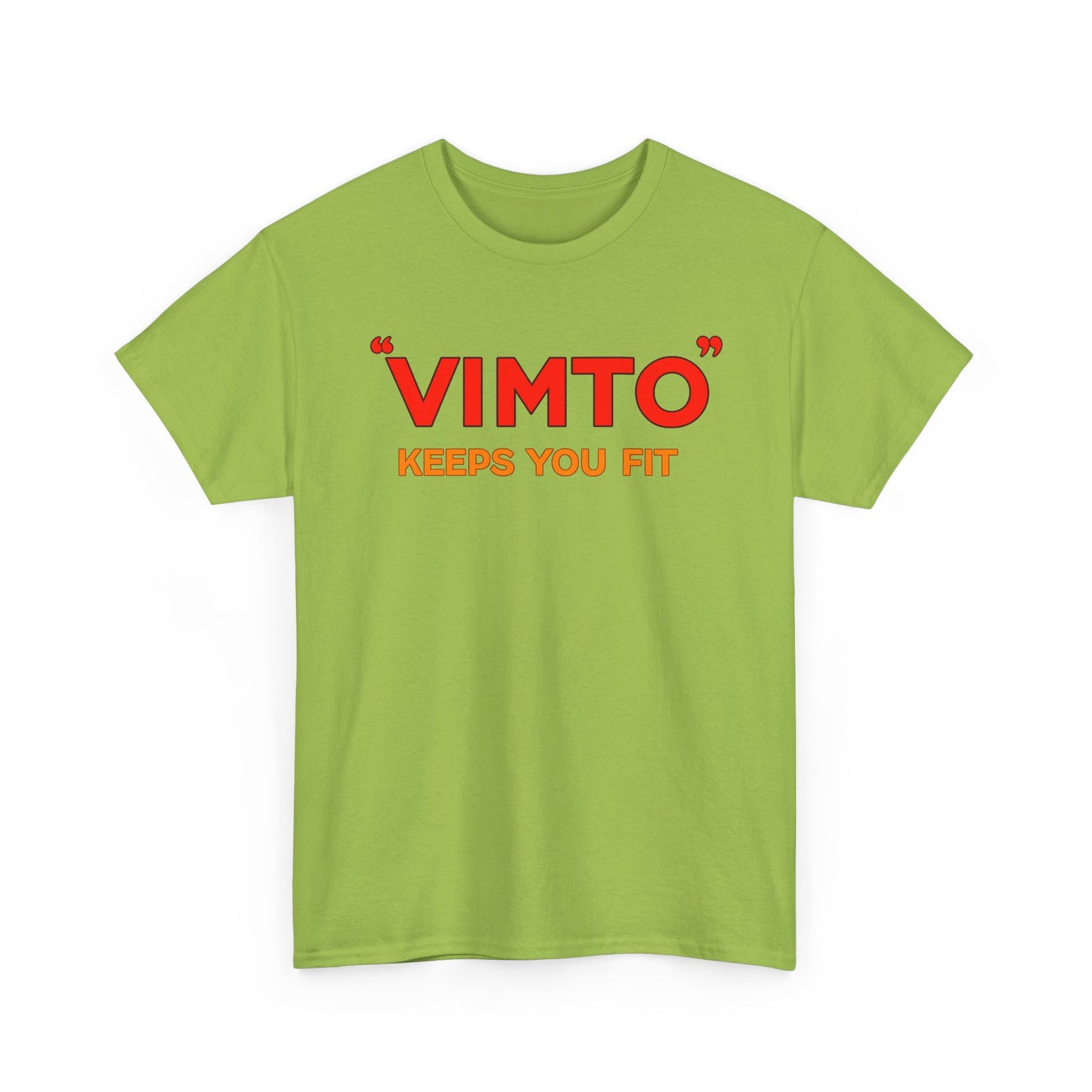 VIMTO "Keeps You Fit" Graphic Tee — Retro Beverage Logo T-Shirt