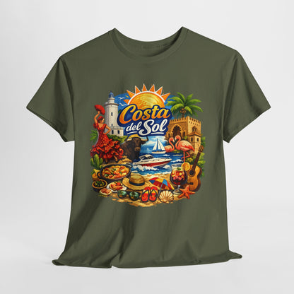 Costa del Sol Beach T-Shirt — Vintage Tropical Vacation Tee