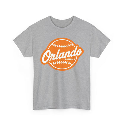 Orlando Baseball Tee — Vintage Orange Baseball Logo T‑Shirt