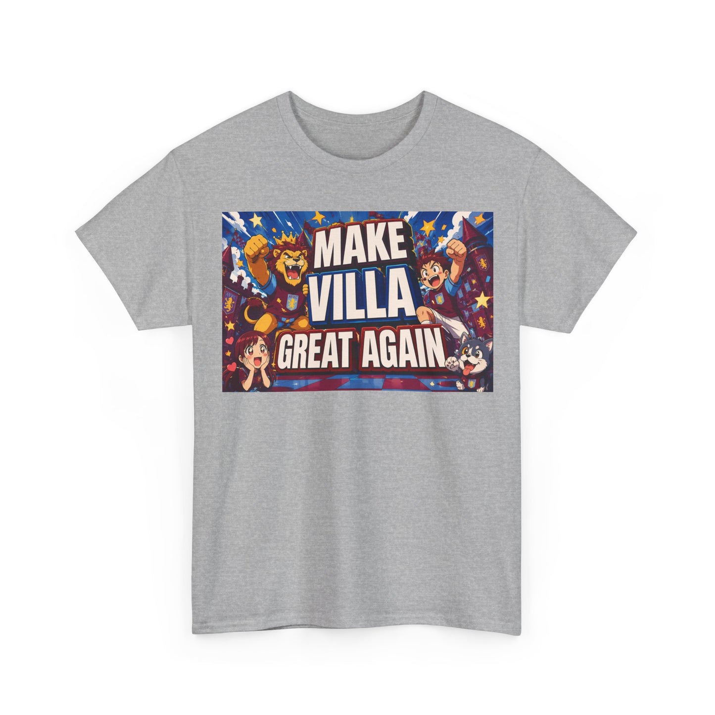 Aston VIlla Make Villa Great Again T-Shirt — Funny Political Parody Tee