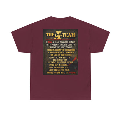 A-Team Graphic Tee — Retro TV Series Logo & Character Poster T-Shirt