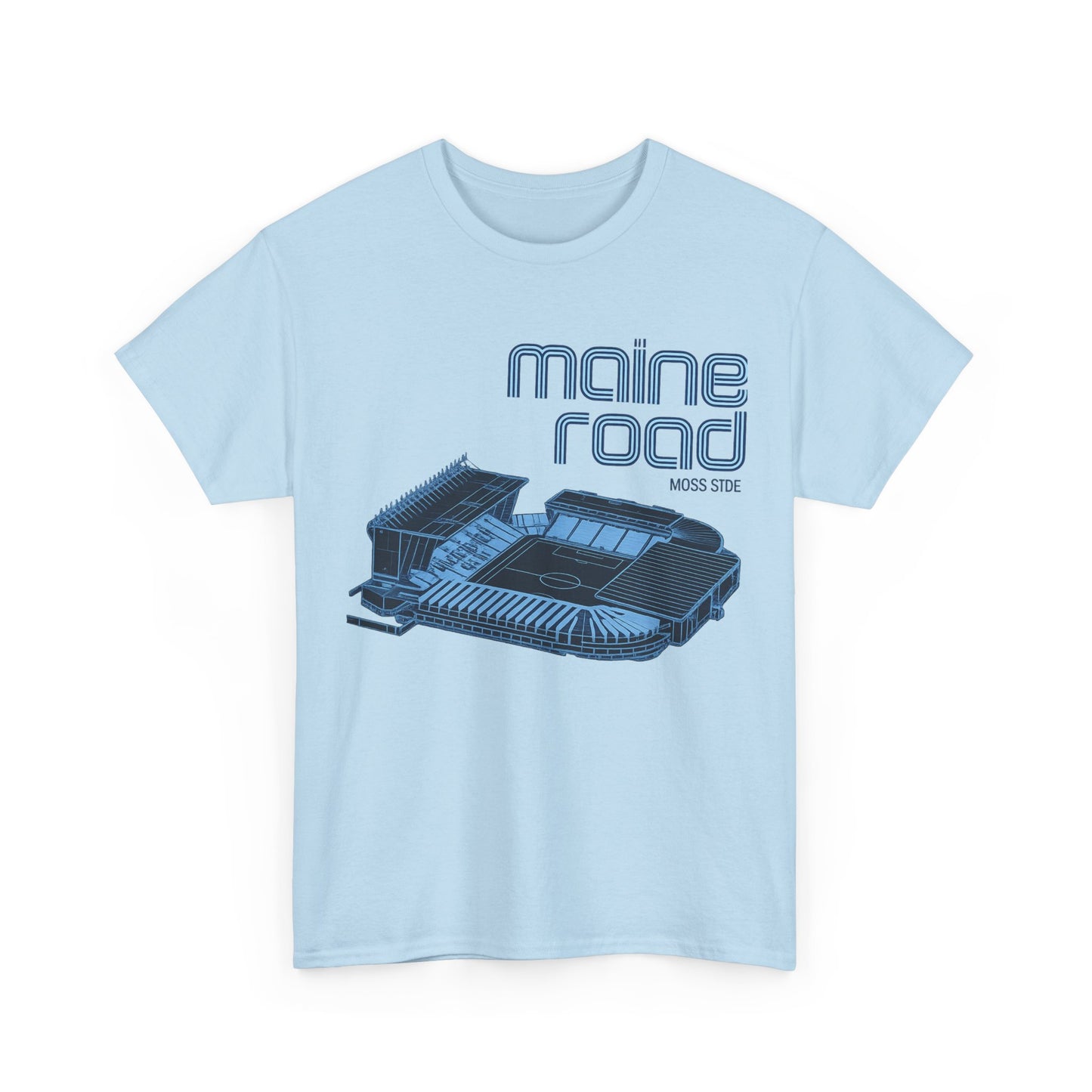 Maine Road Retro Stadium Tee — Vintage Football Arena Graphic Shirt