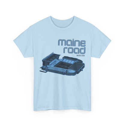 Maine Road Retro Stadium Tee — Vintage Football Arena Graphic Shirt