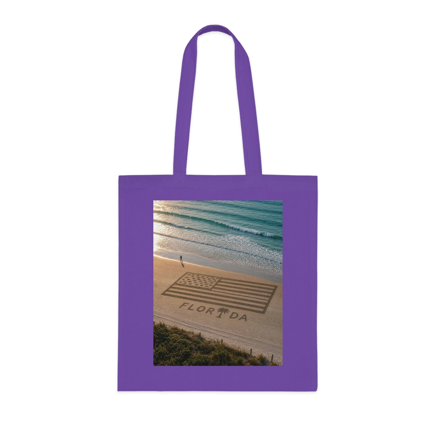 Florida Beach 100% Cotton Tote Bag