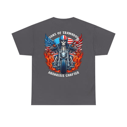 Biker Skull Motorcycle Tee — Sons of Tradition Archangels Chapter Graphic Shirt