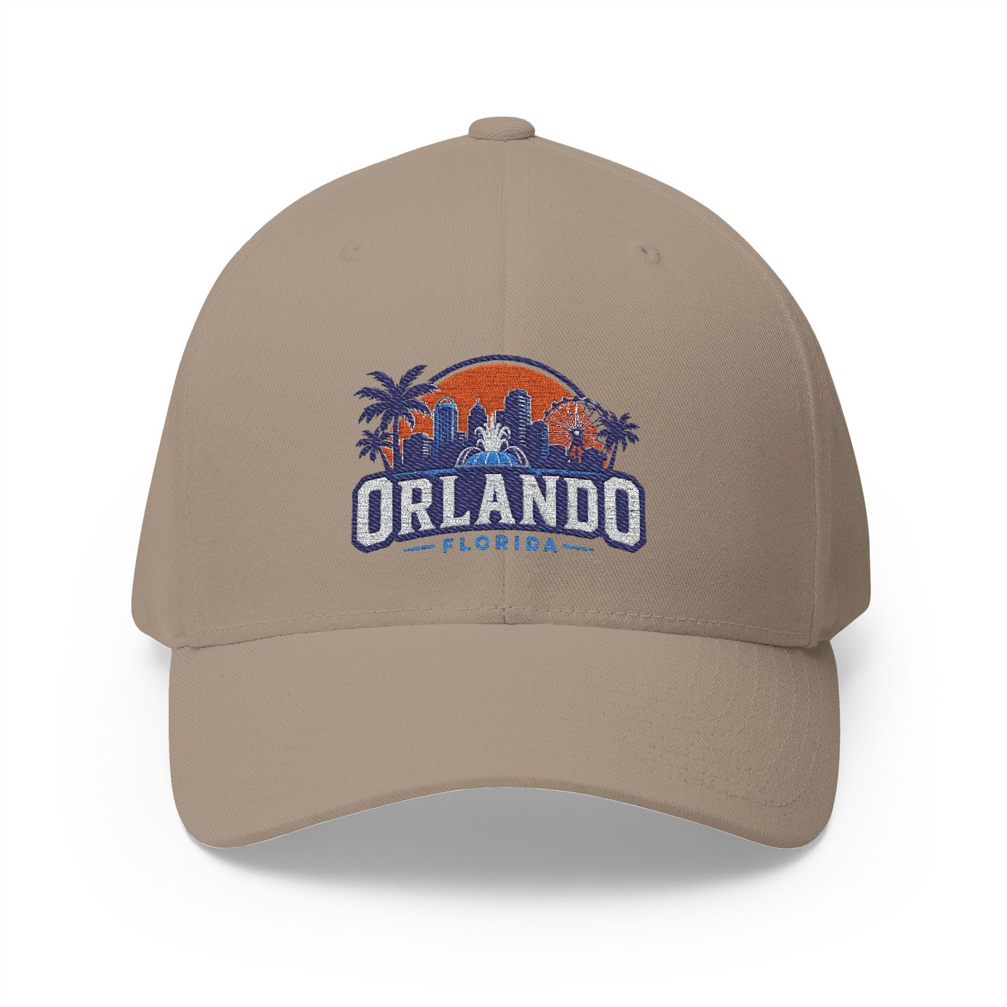 Orlando Florida Embroidered Baseball Cap — Sunset Skyline Hat