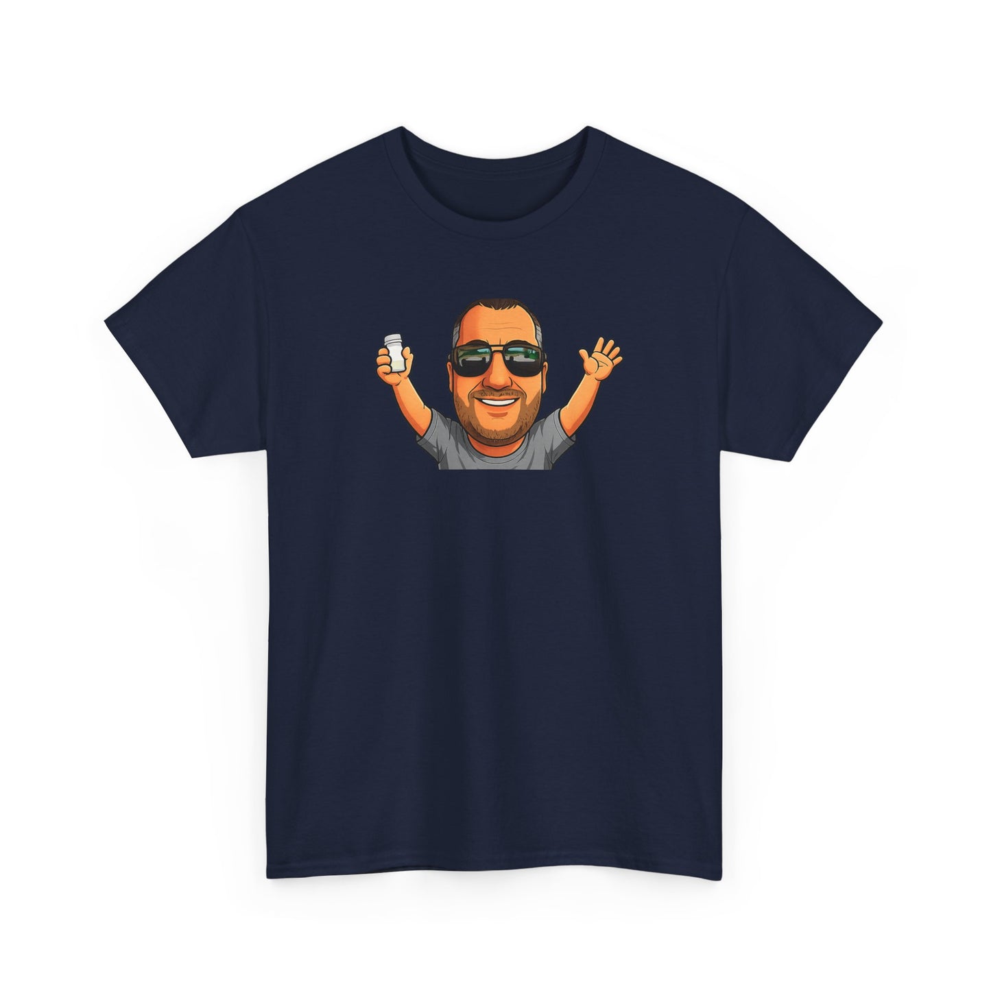 Is It Too Late To Be Good? Tee — Funny Graphic T‑Shirt with Smiling Character