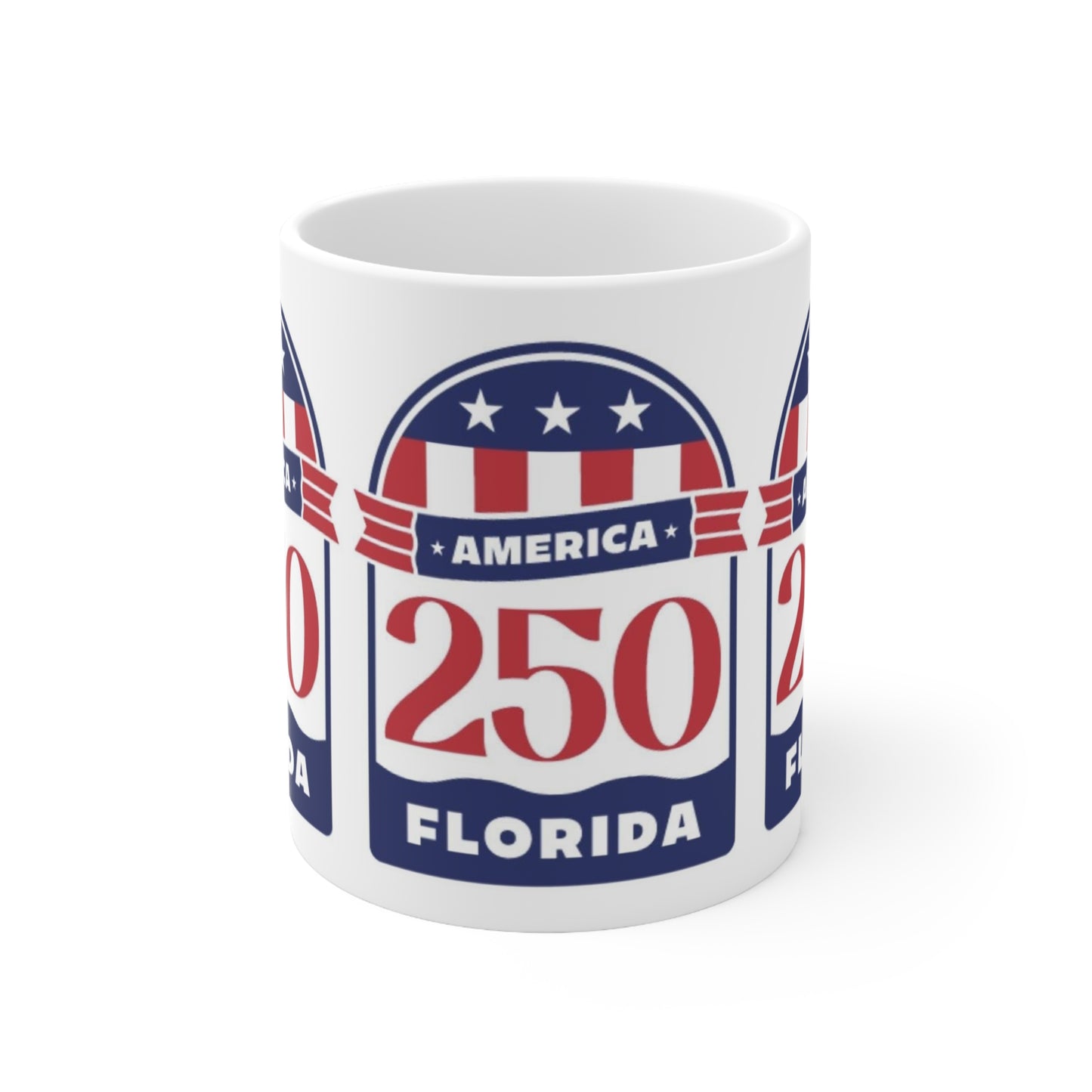 Florida 250 America Ceramic Coffee Mug — Patriotic Racing Number 11oz/15oz