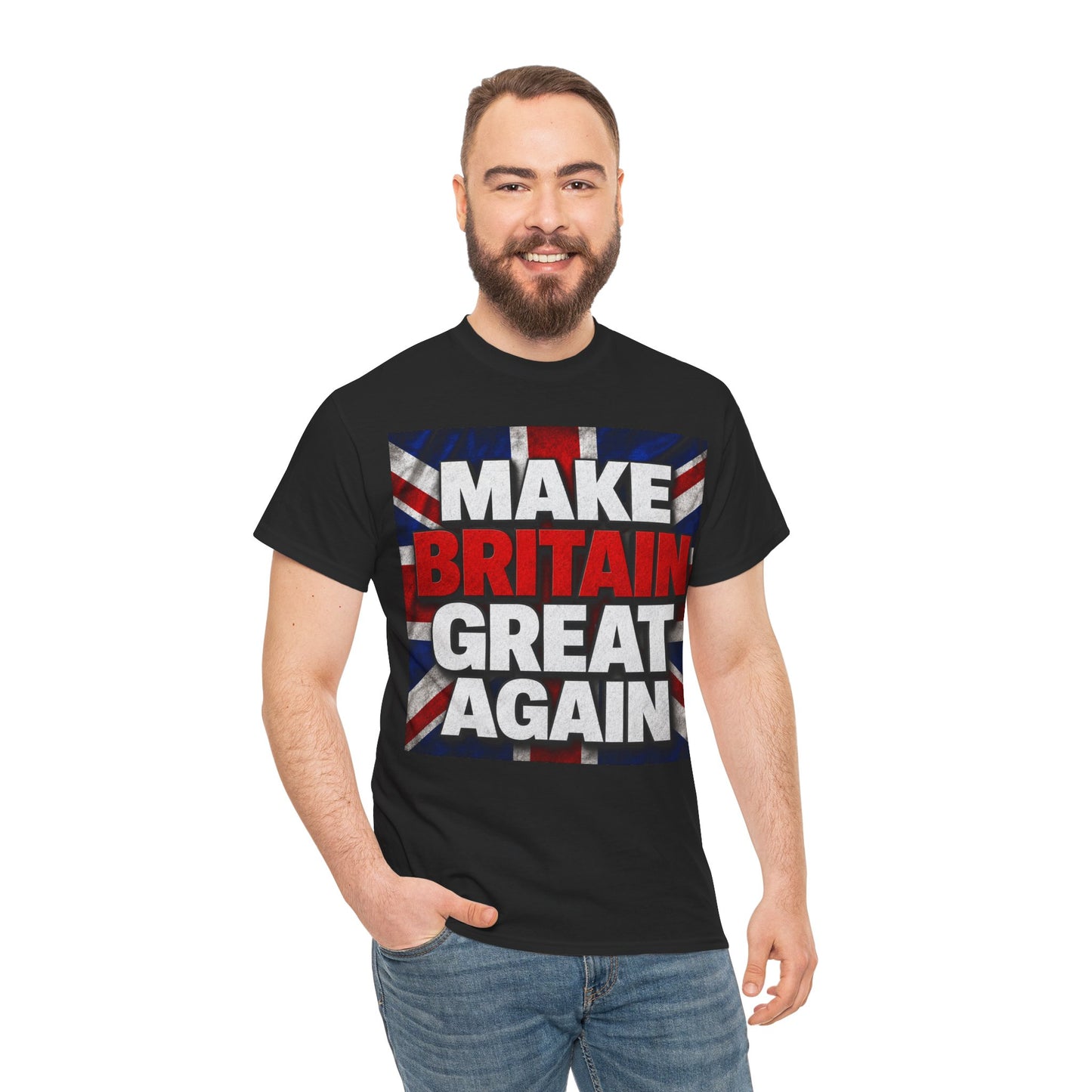 Make Britain Great Again T-Shirt — Union Jack Political Statement Tee