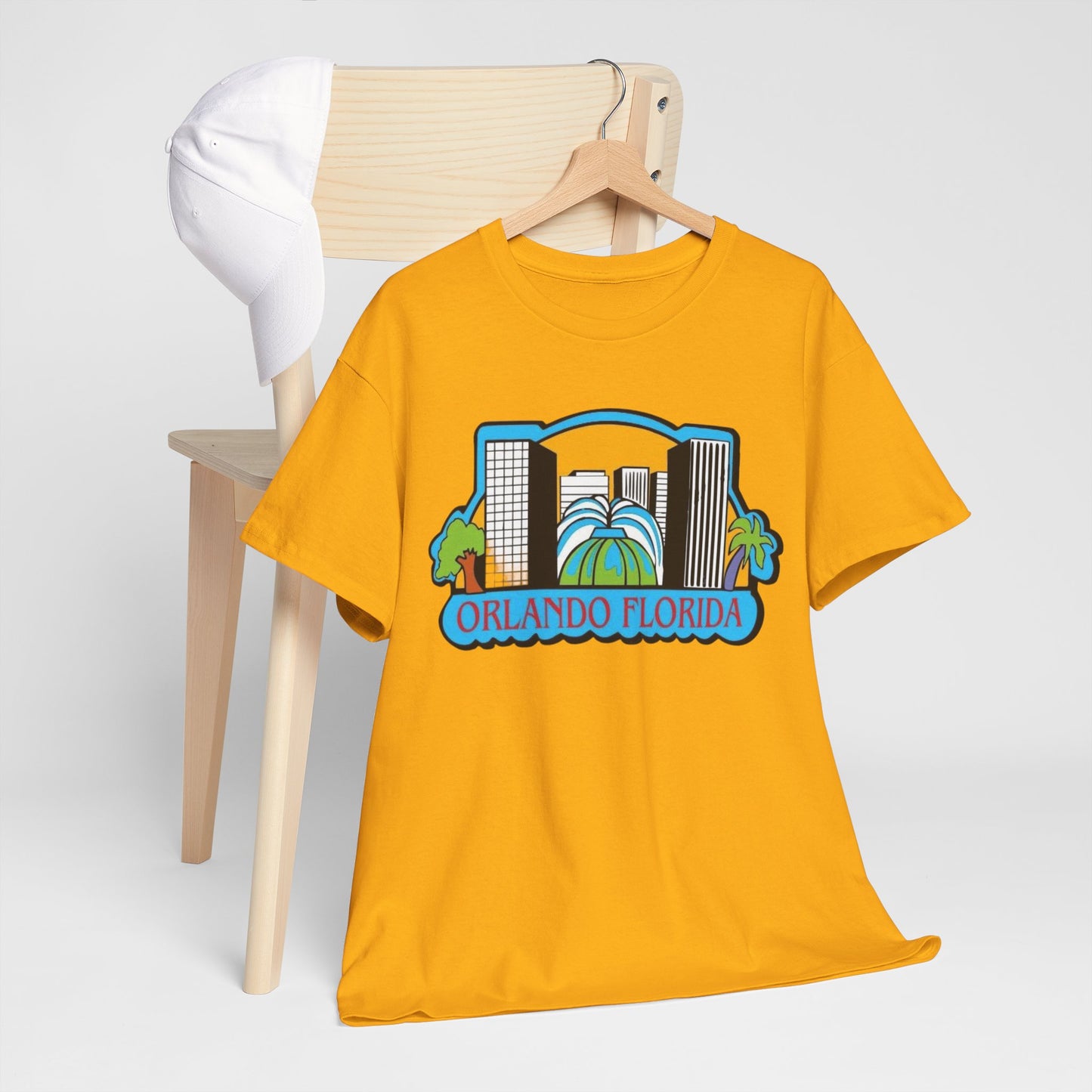 Orlando Florida Retro Skyline T-Shirt