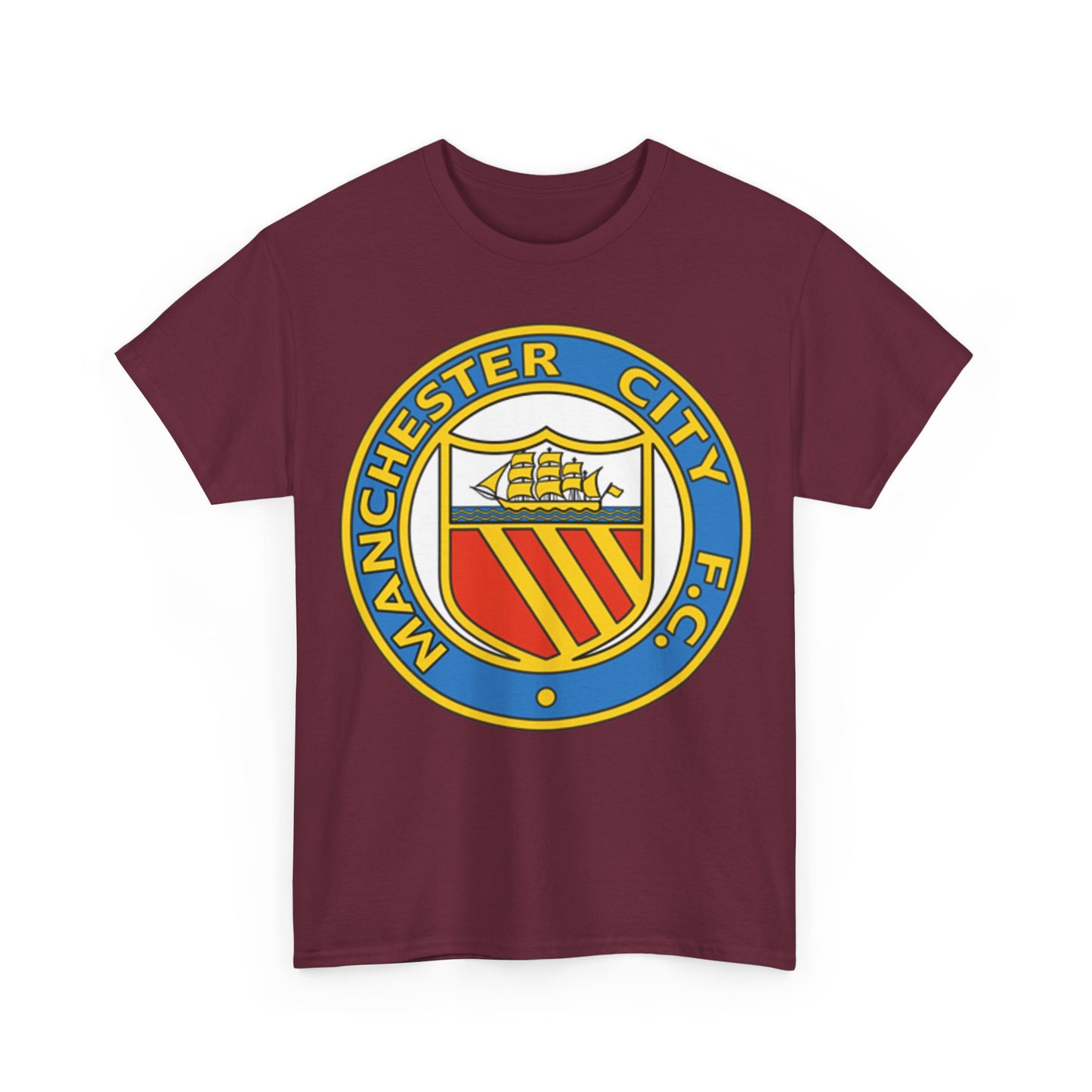 Manchester City Football Club Retro Crest T-Shirt - Retro Soccer Fan Tee