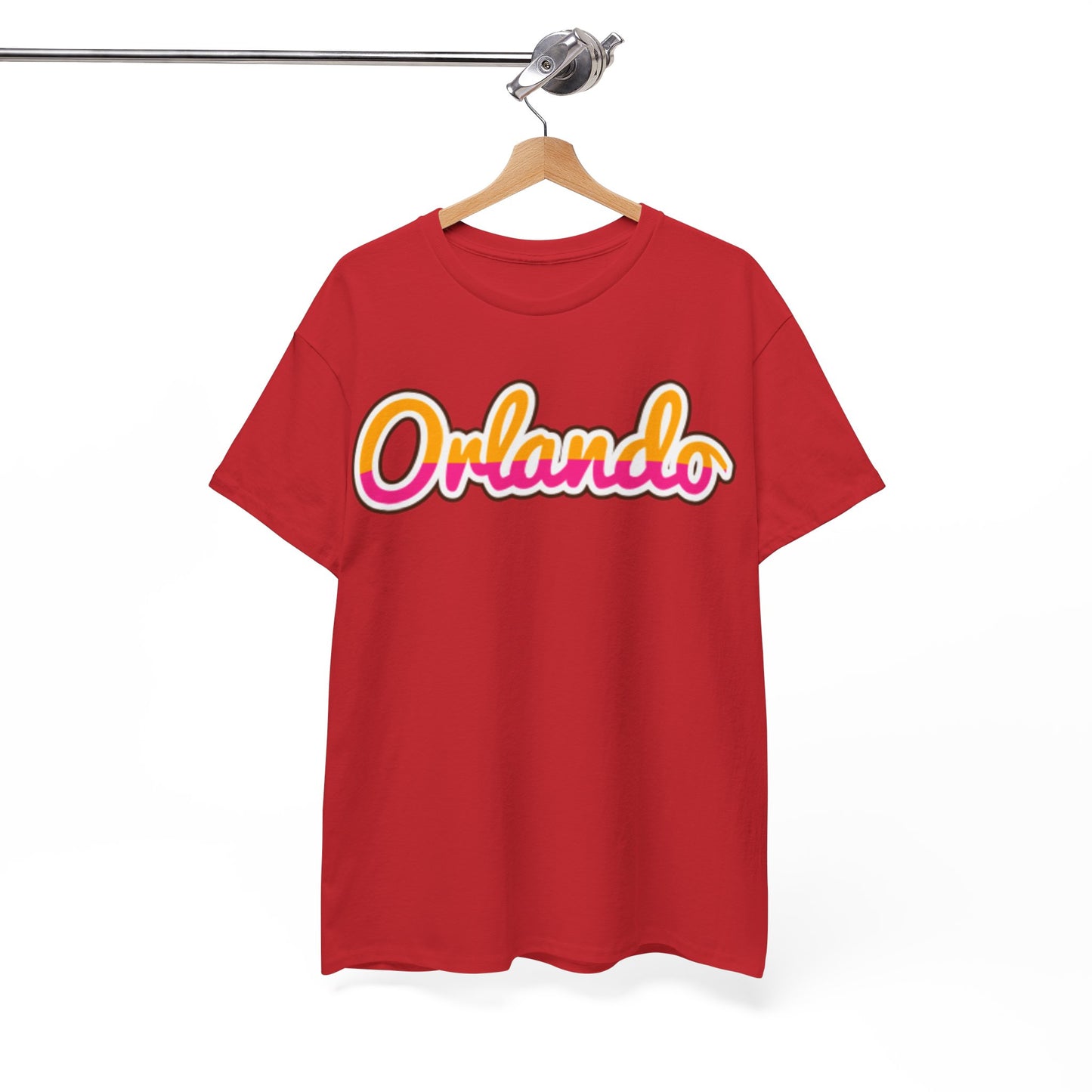 Orlando Retro Script Tee — Vintage Sunset City Souvenir Shirt