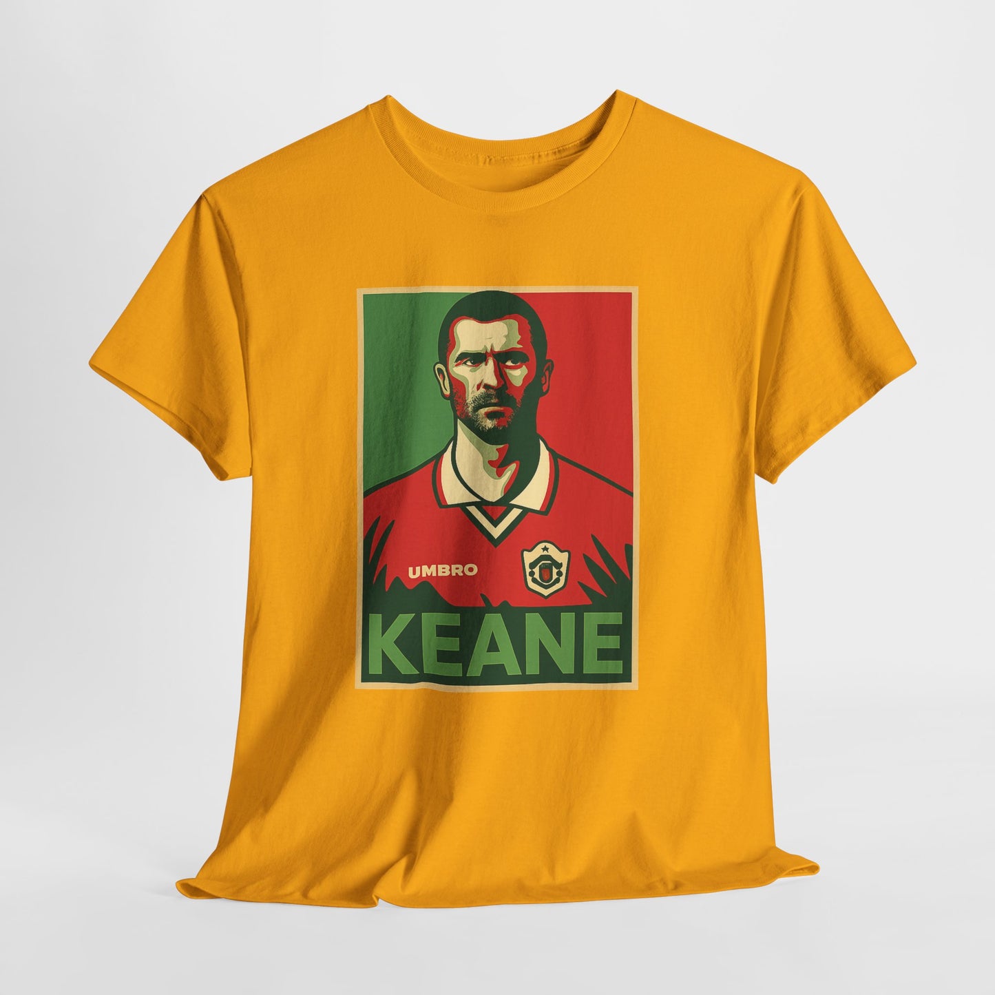 Keane Football Poster Tee — Retro Soccer Jersey Graphic T-Shirt