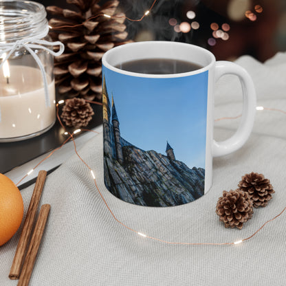 Hogwarts Castle Skyline Coffee Mug — Fantasy Castle Ceramic Mug (11oz & 15oz)