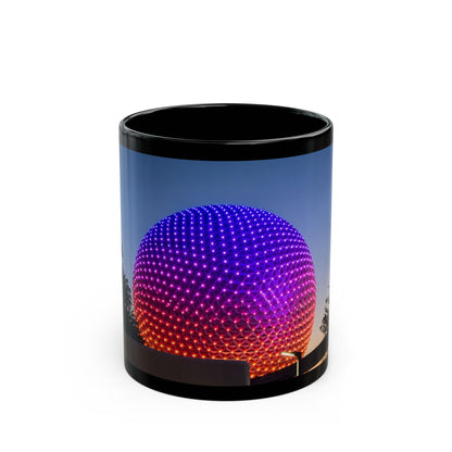Epcot Spaceship Earth Sunset Mug — Colorful Neon Globe Coffee Cup (11oz/15oz)