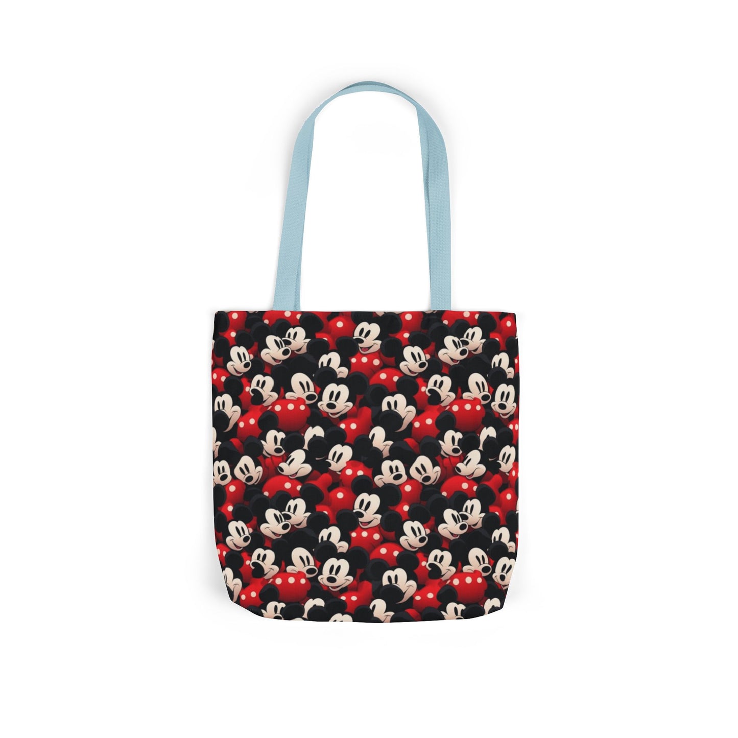 Mickey Mouse Canvas Tote — Retro Cartoon Character Allover Print