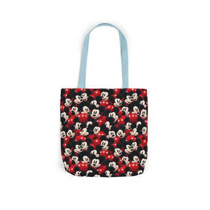 Mickey Mouse Canvas Tote — Retro Cartoon Character Allover Print