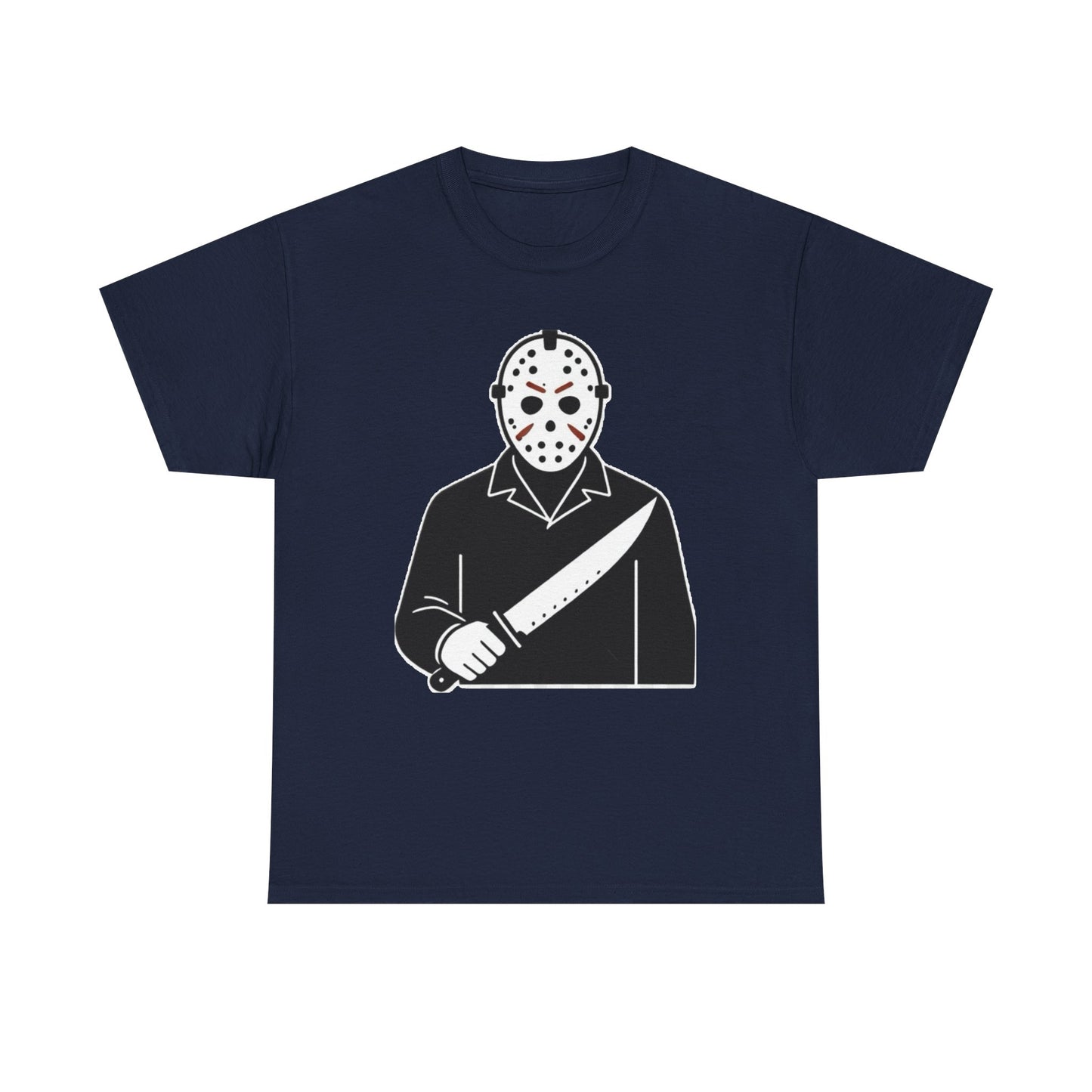 Hockey Mask Killer Tee — Retro Jason Voorhees Horror T-Shirt