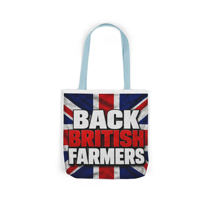 Back British Farmers Canvas Tote Bag — Union Jack Farming Support Tote