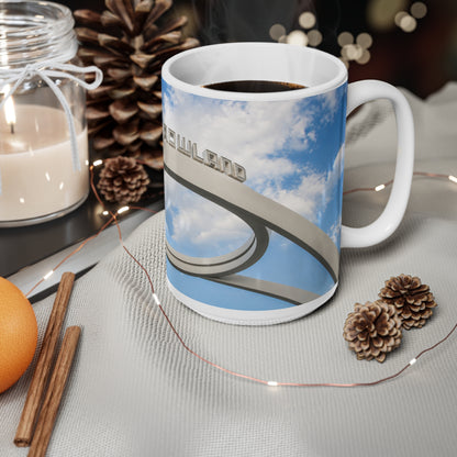 Tomorrowland Entrance Photo Ceramic Mug - 11oz/15oz Sky & Arch Coffee Cup