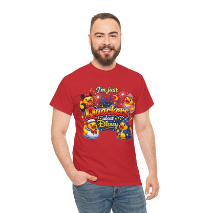 Quackers About Disney Rubber Duck Tee — "I'm Just Quackers About Disney" Graphic T-Shirt