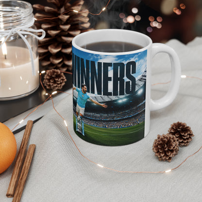 Manchester City Treble Winners Ceramic Coffee Mug — "Treble Winners" Ceramic Coffee Cup (11oz & 15oz)