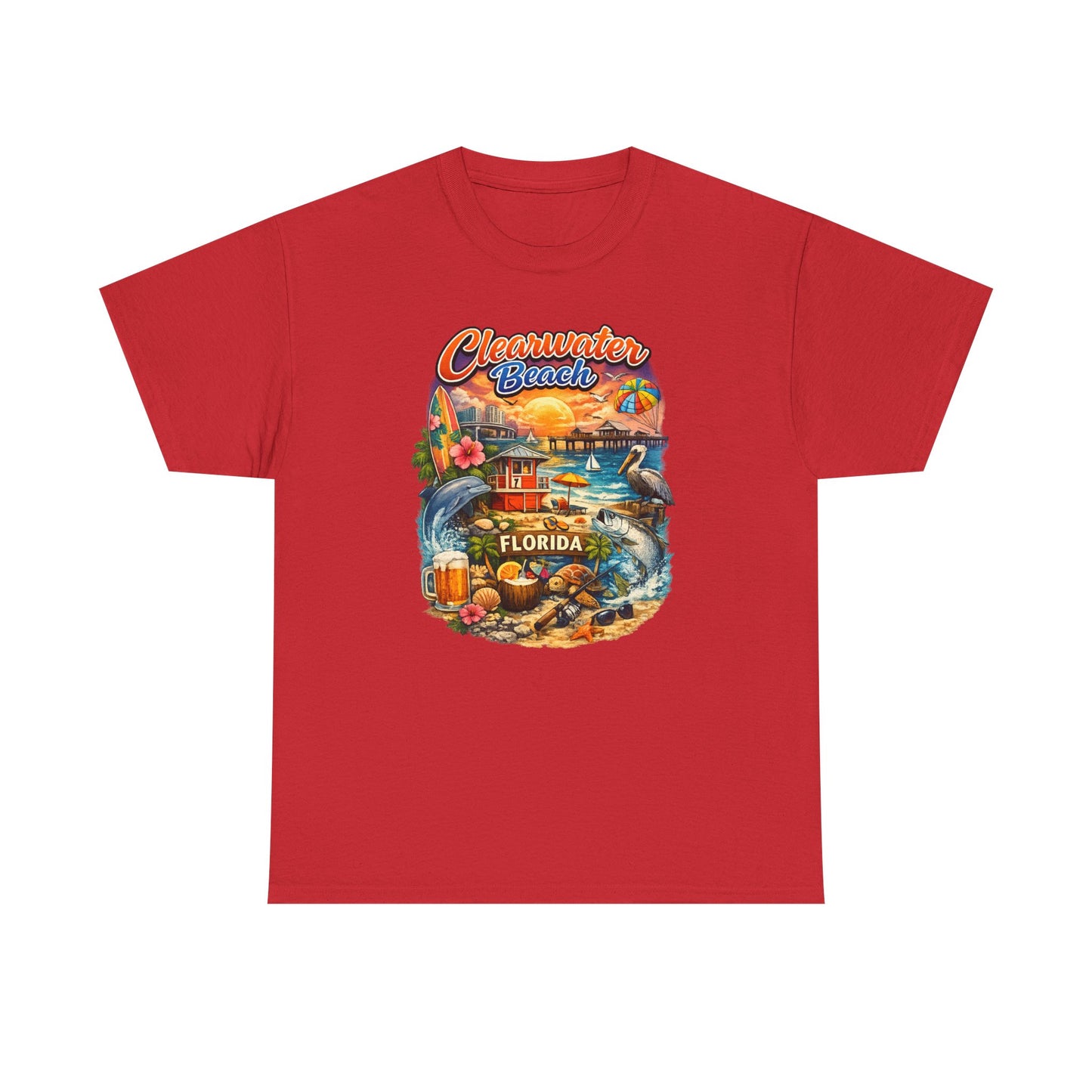 Clearwater Beach Florida Vintage Vacation T-Shirt
