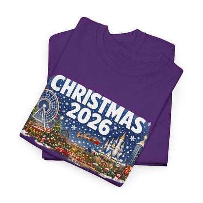 Christmas 2026 Holiday Tee — Festive Winter Village Graphic T-Shirt