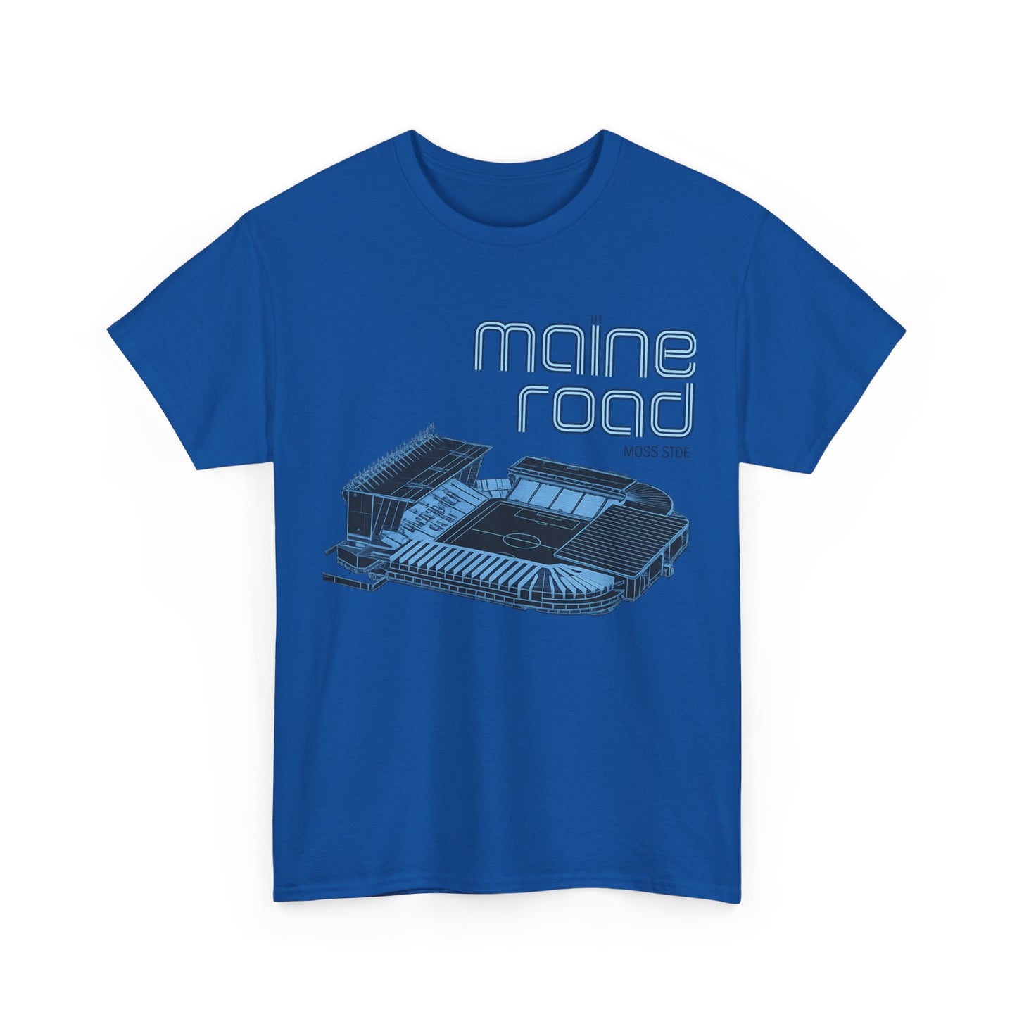 Maine Road Retro Stadium Tee — Vintage Football Arena Graphic Shirt