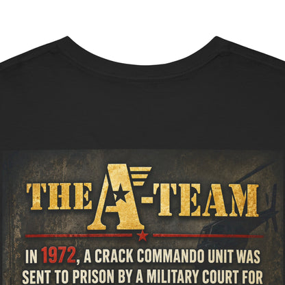 A-Team Graphic Tee — Retro TV Series Logo & Character Poster T-Shirt