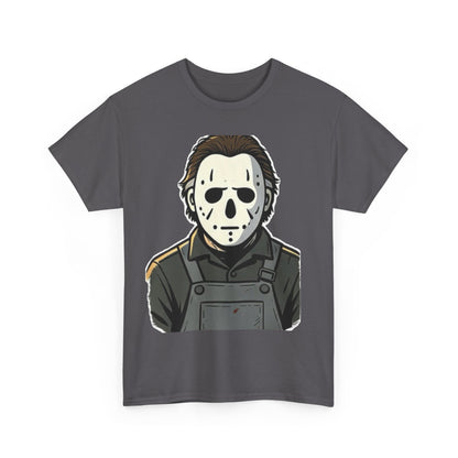 Horror Mask Tee — Jason-Inspired Halloween T-Shirt
