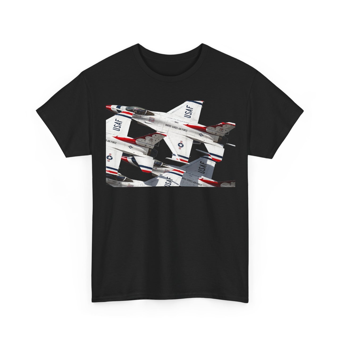 Thunderbirds Jet Formation T‑Shirt — Military Aviation Fighter Jets Tee