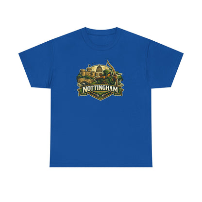 Nottingham Vintage Crest T-Shirt — Robin Hood Castle Travel Tee