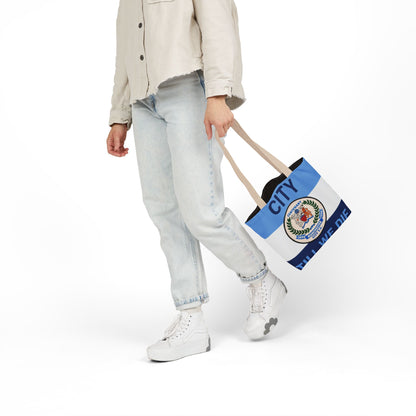 City Till We Die Canvas Tote Bag — Football Fan Flag Tote