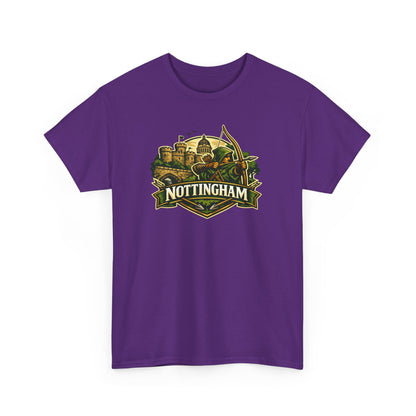 Nottingham Vintage Crest T-Shirt — Robin Hood Castle Travel Tee
