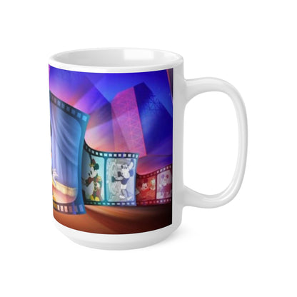 Animated Mouse Movie Theater Ceramic Mug — 11oz & 15oz
