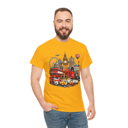 London Landmarks T‑Shirt — British Icons Collage Tee