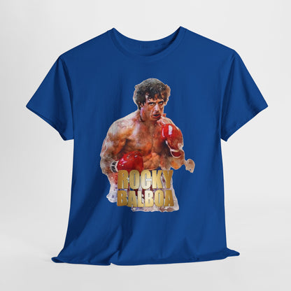 Boxing Rocky Balboa Graphic Tee – Retro Fighter Movie Shirt