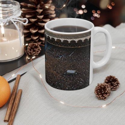 Oasis at Maine Road Concert Crowd Ceramic Mug — Live Stadium Photo Coffee Cup (11oz & 15oz)