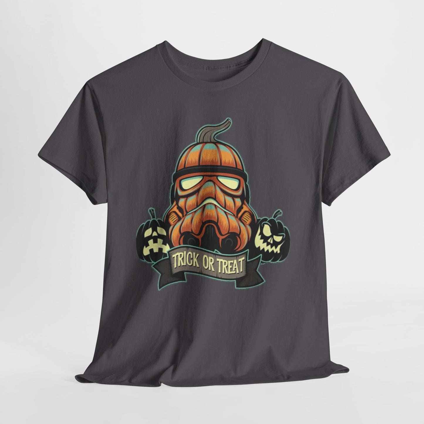 Halloween Pumpkin Mask T-Shirt — Trick or Treat Graphic Tee