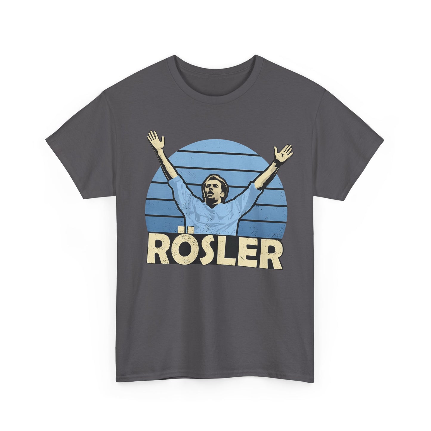 Retro 'Rösler' Graphic Tee - Vintage Soccer Fan Shirt
