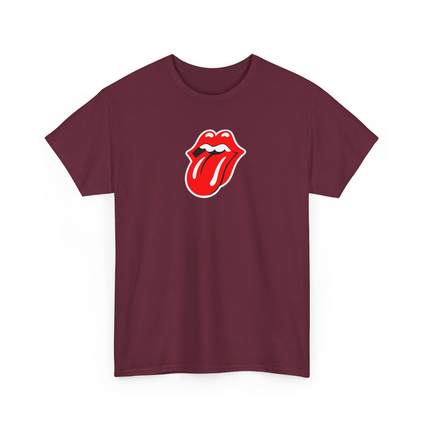 Rock Retro Red Tongue and Lips Graphic Tee
