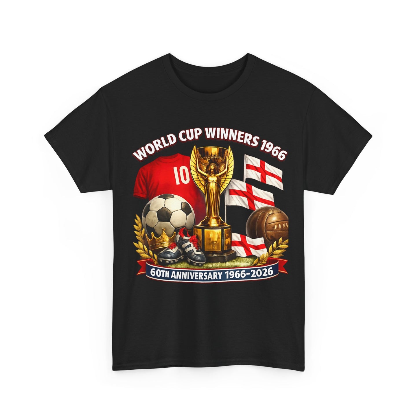 1966 World Cup Winners T‑Shirt — 60th Anniversary England Football Tribute