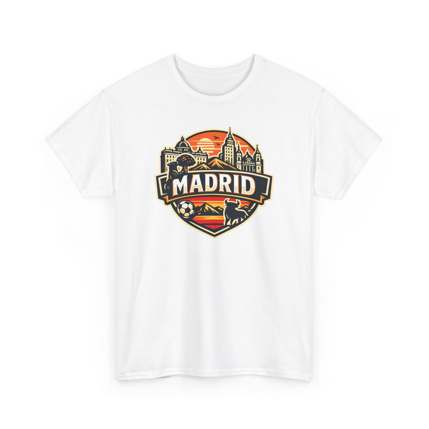 Madrid Skyline Soccer Crest T-Shirt