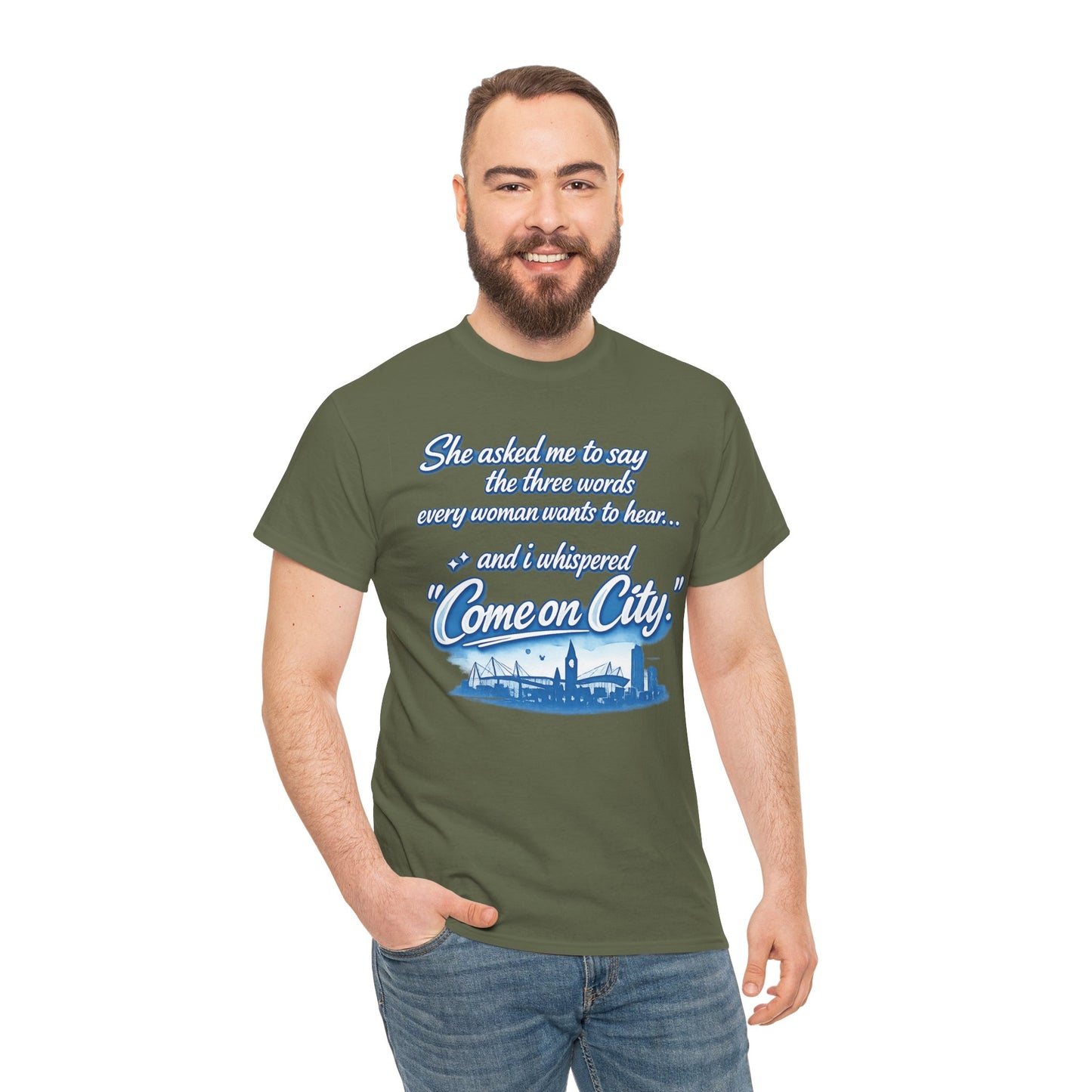 Come on City Skyline Tee — Retro Script Urban Pride T‑Shirt