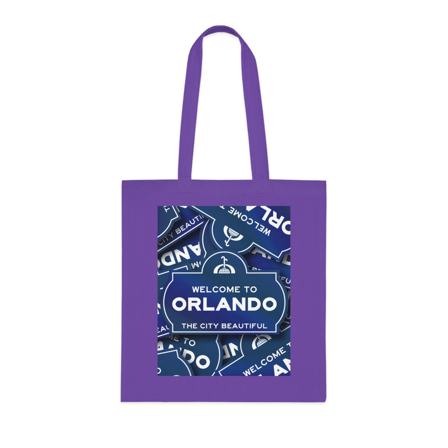 Orlando Souvenir Tote Bag – "Welcome to Orlando" City Beautiful Cotton Shopper