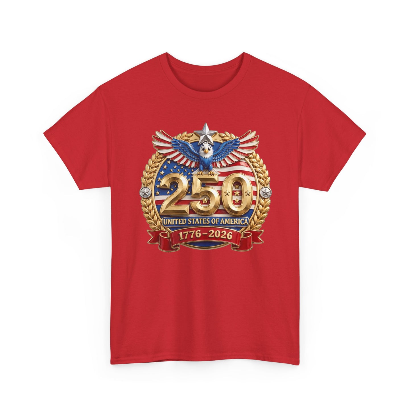 250th USA Anniversary T-Shirt – 1776–2026 Patriotic Eagle Emblem Tee